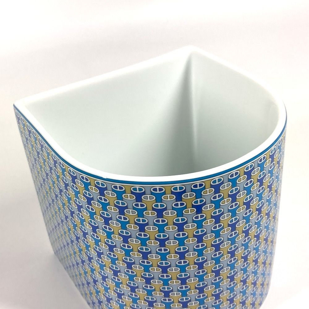 HERMES エルメス 花瓶 TIE SET タイ・セット 陶器 ブルー - メルカリ