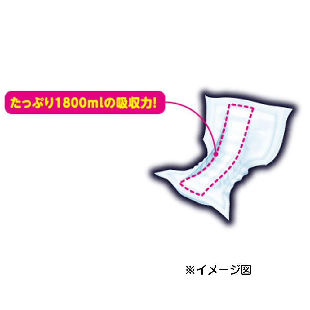 夜1枚安心パッド たっぷり12回吸収で朝まで超安心