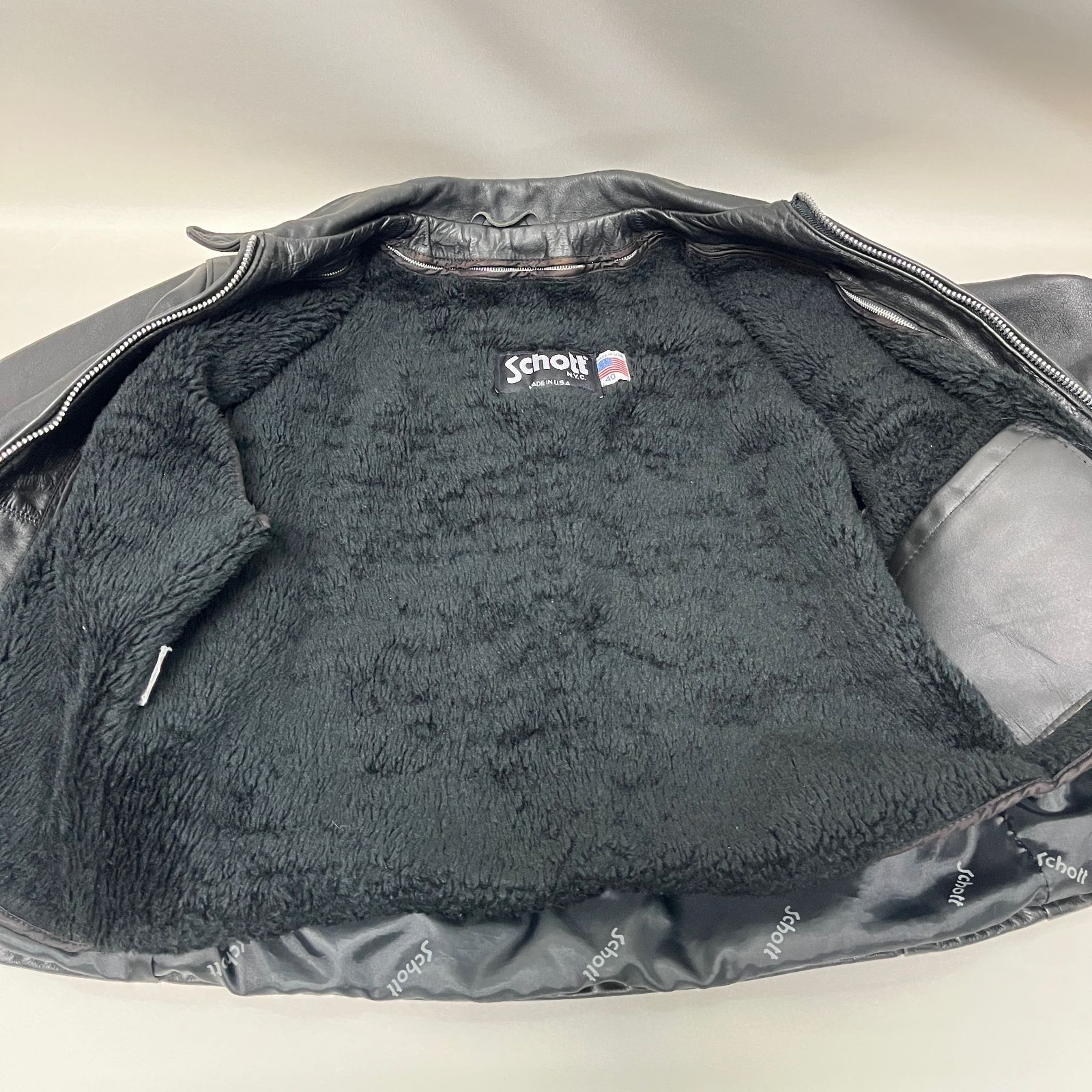 schott 652 ボア付きサイズ40