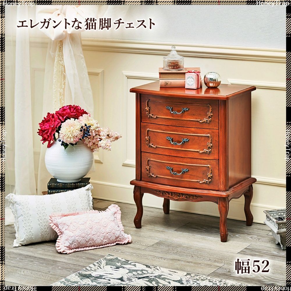 Furnulem 6段引き出しドレッサー (素朴なブラウン) INDOORPLUS公式