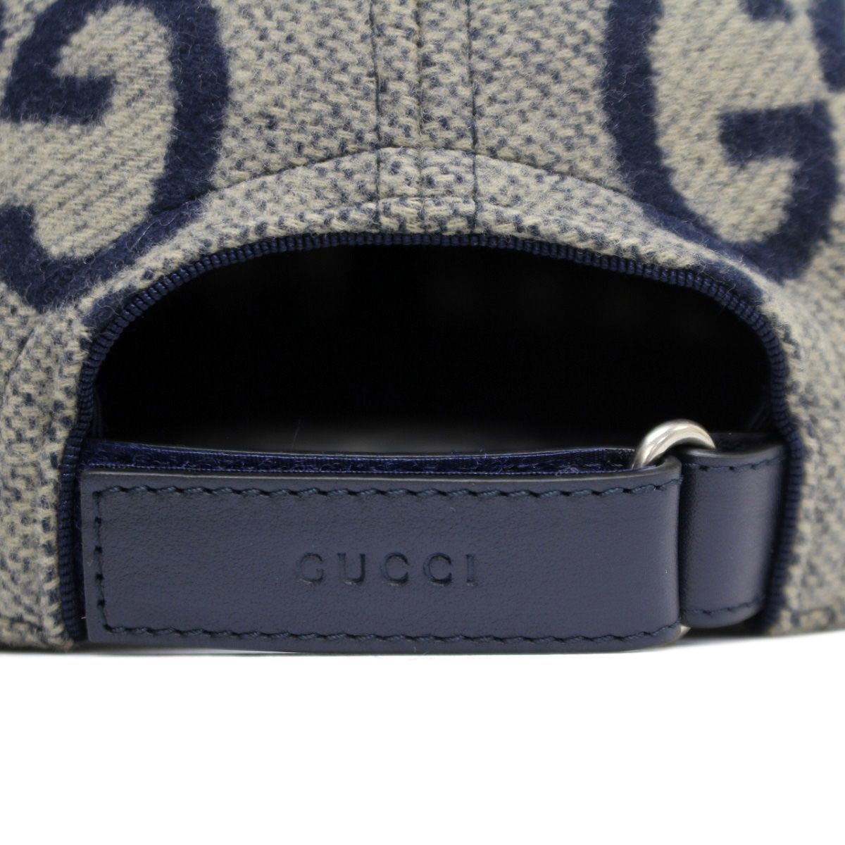希少　グッチ　ウール　ベースボールキャップ　GG柄　帽子 GGキャンバス ベースボールキャップベージュ＆ブルー | GUCCI公式