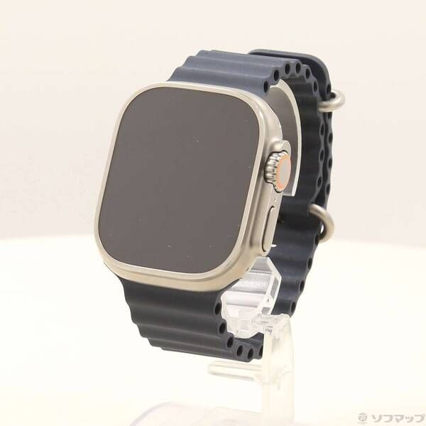 〔 品〕 Apple Watch Ultra GPS Cellular 49mm チタニウムケース ミッドナイトオーシャンバンド 344
