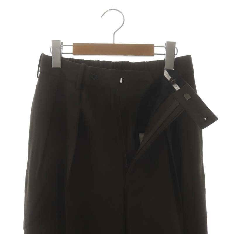 マーカウェア MARKA WARE 23AW DOUBLE PLEATED TROUSERS ウールパンツ 