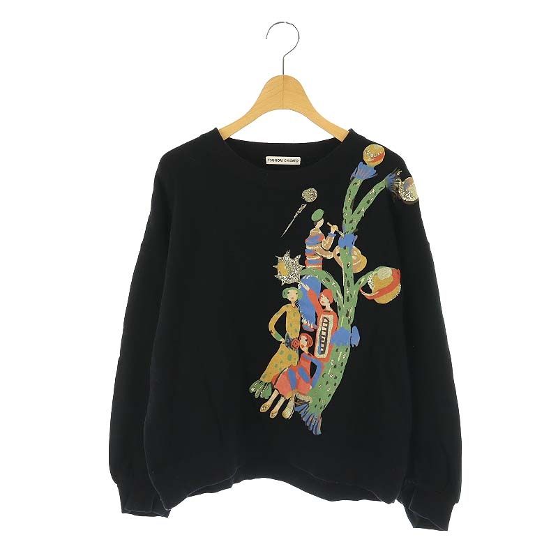 tsumori chisato プリント スウェット トレーナー トップス