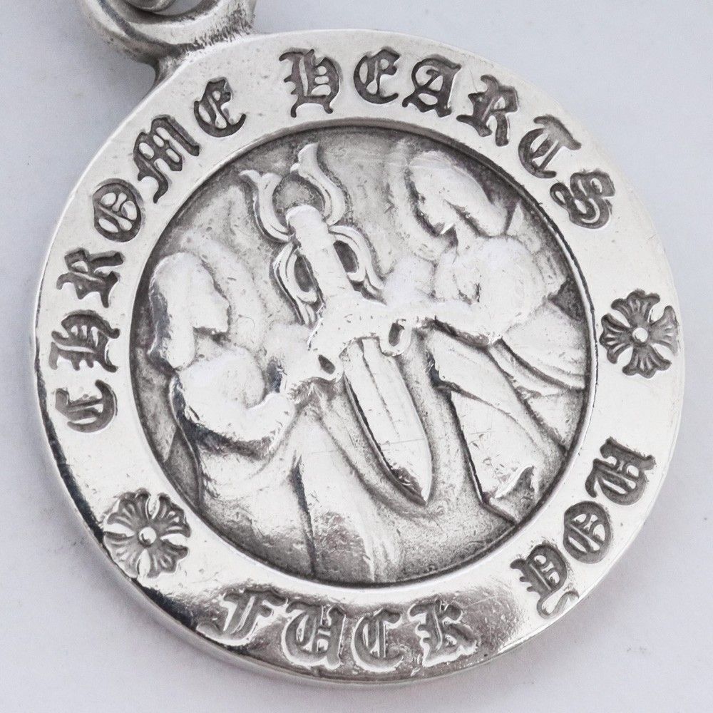 クロムハーツ CHRM ANGL MDL/エンジェルメダルチャーム V1/シルバー