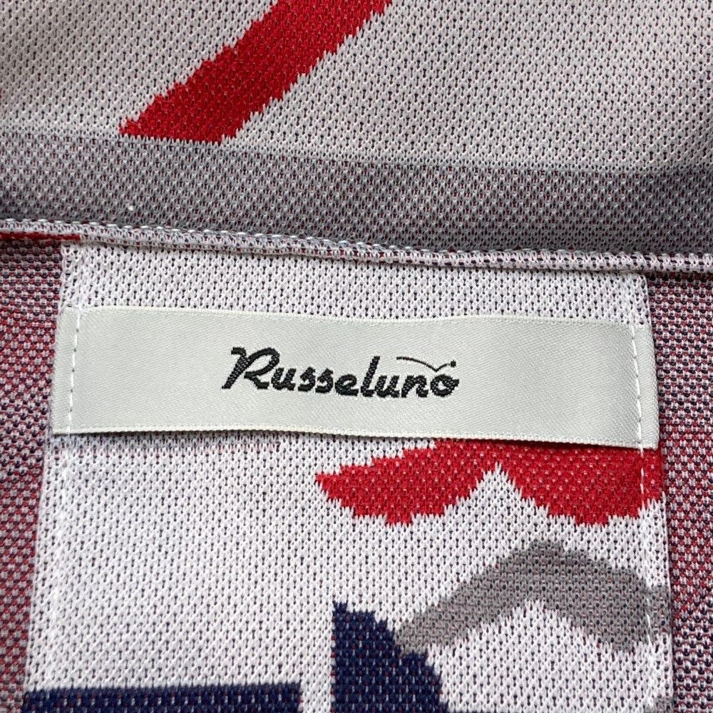 サイズ：7 RUSSELUNO ラッセルノ 半袖シャツ 総柄 グレー系