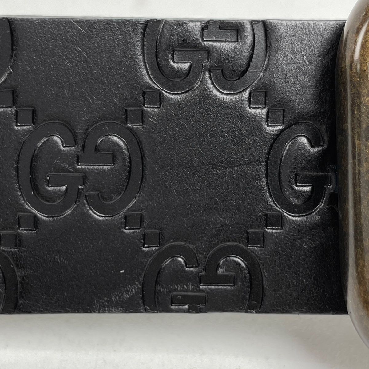  グッチ GUCCI グッチシマ ベルト ロゴ シマレザー ブラック メンズ ベルト 小物