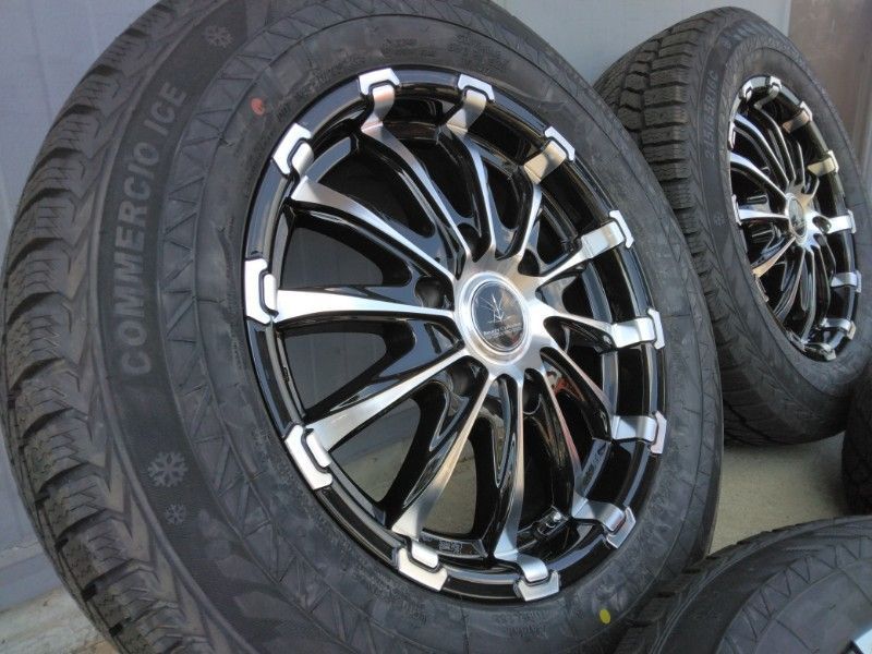 200系ハイエース用 国産スタッドレス+ デイトナブラック 195/80R15 100