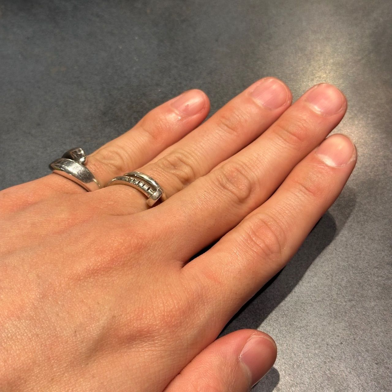 SILVER925 NAIL DESIGN RING/シルバー/リング-直販ショップ
