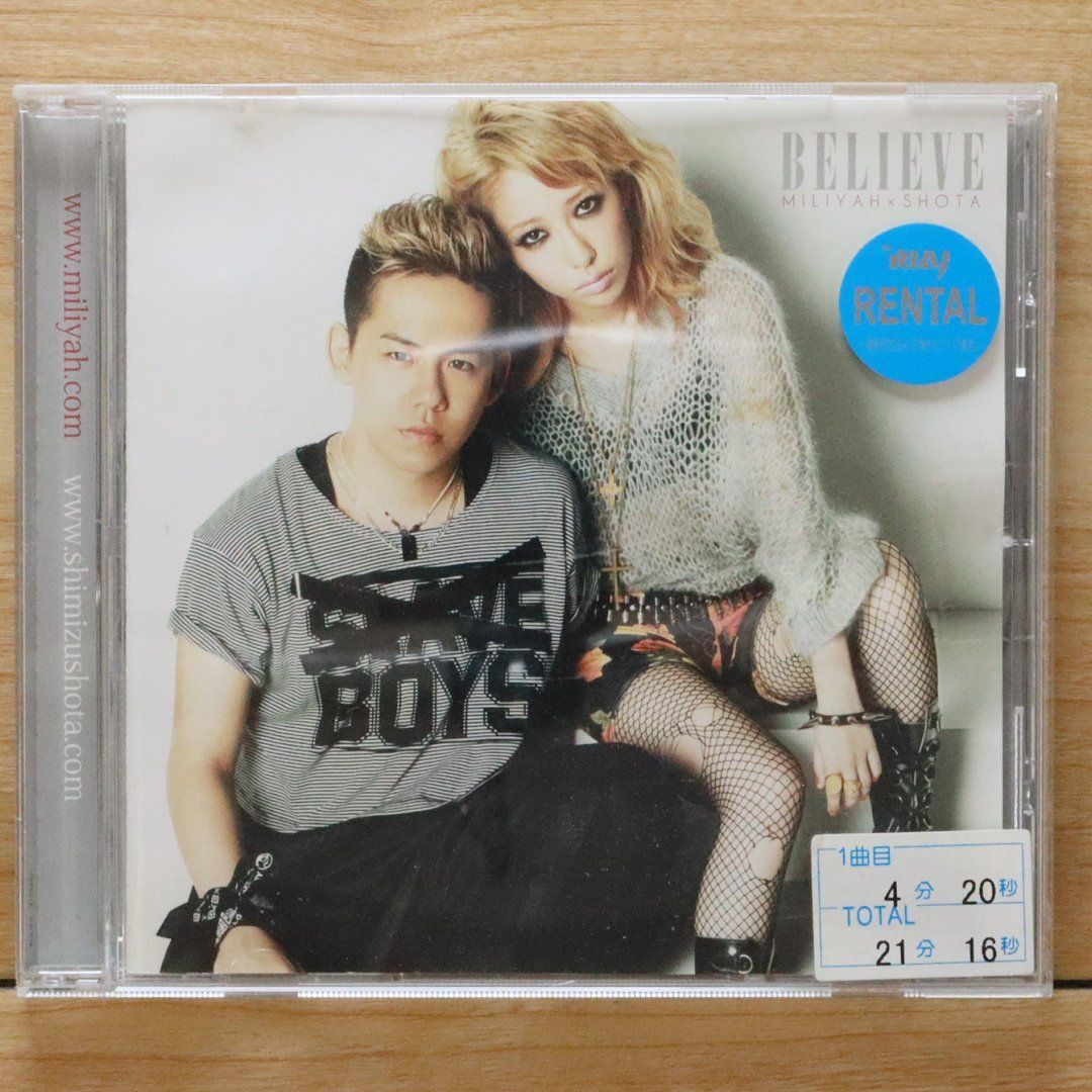 国内盤CD☆加藤ミリヤ/Miliyah Kato□ BELIEVE 【SRCL7679