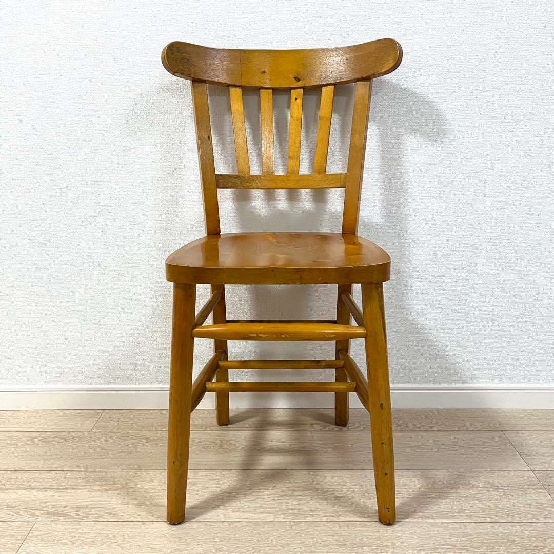 そ70 パイン材 チャーチチェア 木製椅子 ナチュラル 北欧 木製チャペルチェア カフェチェア 英国アンティーク ビンテージダイニングチェア ヴィンテージチェア