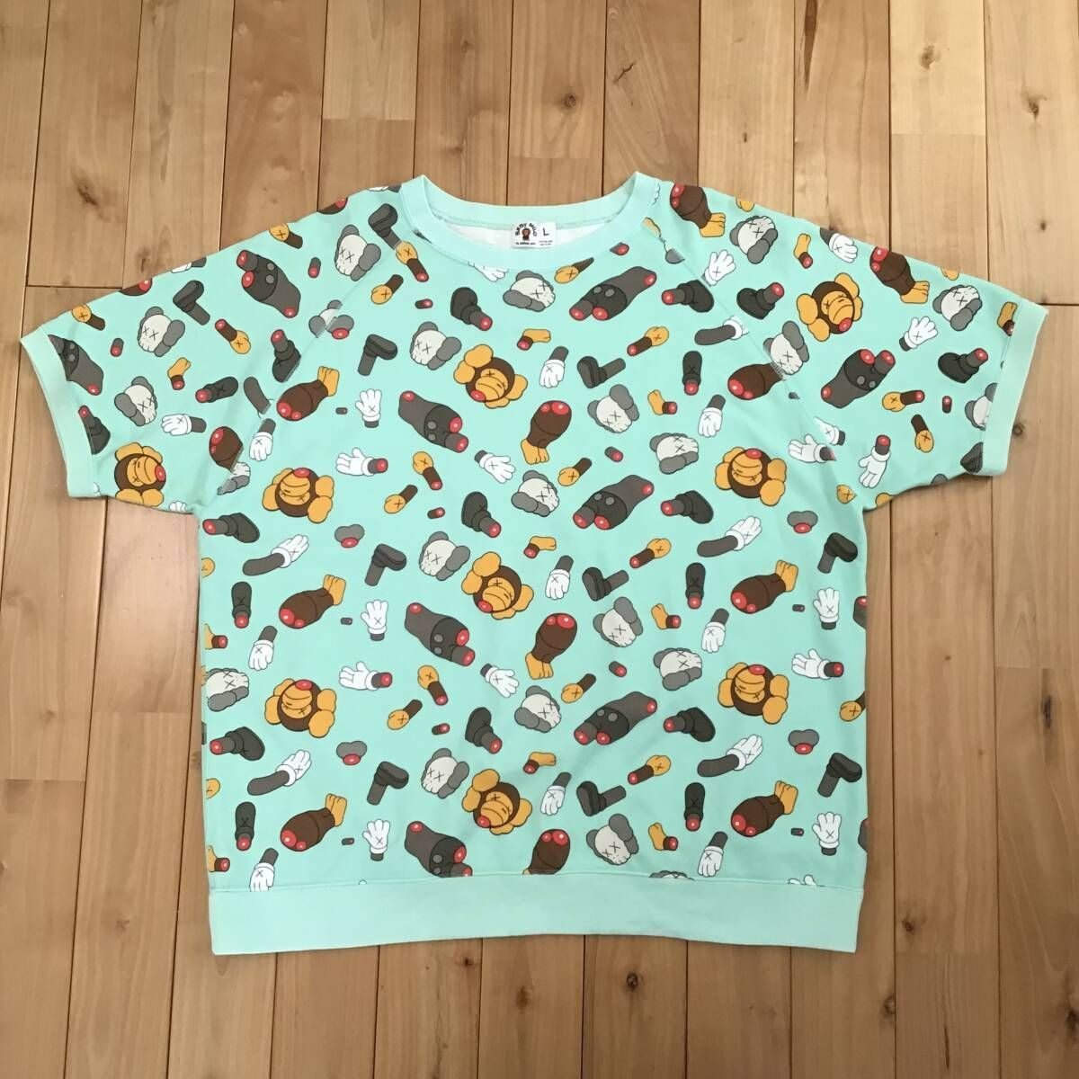 ☆激レア☆ KAWS BAPE MILO Companion 半袖スウェット Lサイズ カウズ 