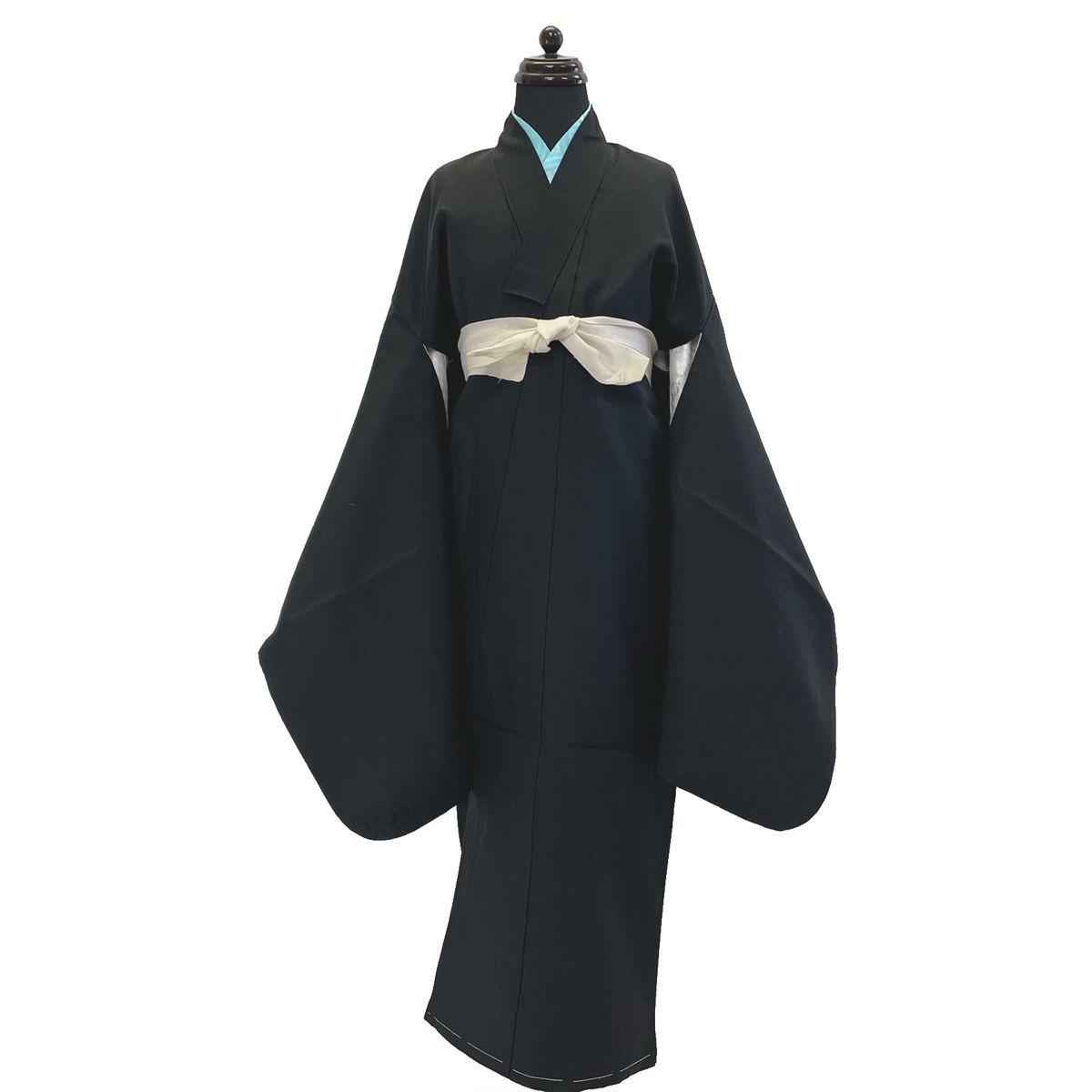 子供 着物 長襦袢 セット No.716 黒 腰紐付き 男の子 七五三 中古