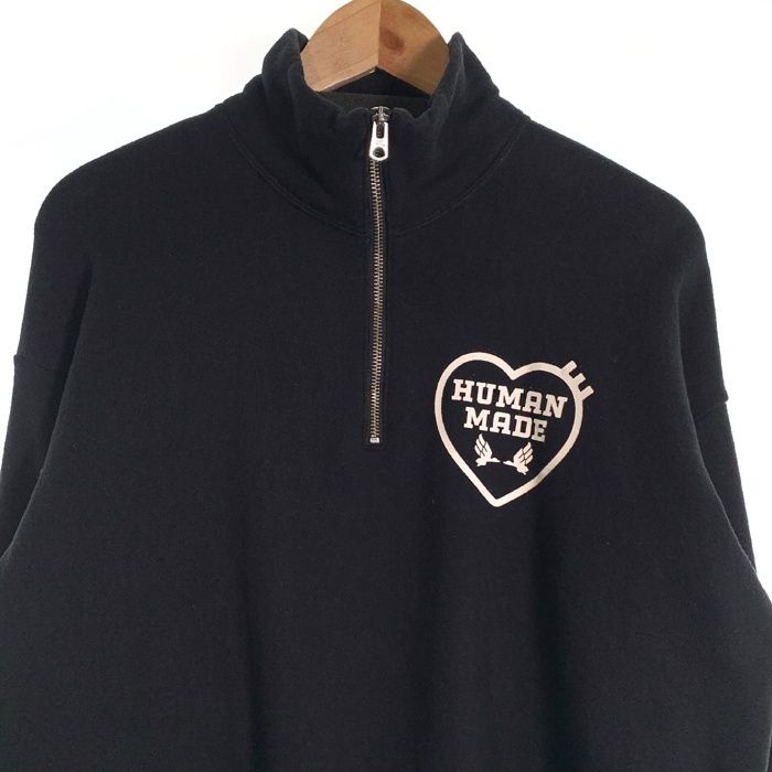 HUMAN MADE ヒューマンメイド MILITARY HALF-ZIP SWEATSHIRT 