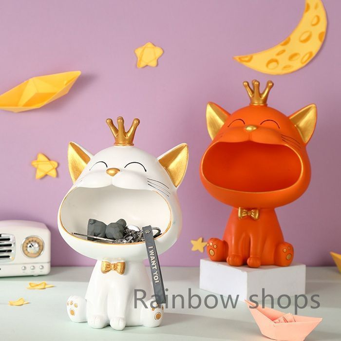 【新品】個性的 オシャレ 置物 玄関 可愛い 卓上 アート キャラクター プレゼント 飾り物 グッズ オブジェ モダン インテリア お部屋 置き物 お祝い 雑貨 小物 おしゃれ 猫 ねこsmcp3