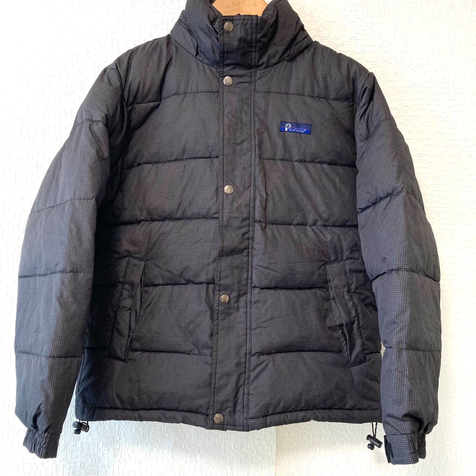 子ども用◎【Penfield】ペンフィールド ジップアップ 中綿 ブルゾン 防寒 厚手 アウター ジャケット 秋冬 アウトドア カジュアル シンプル ブラック 黒 kids キッズ ジュニア サイズ150／M12533UU