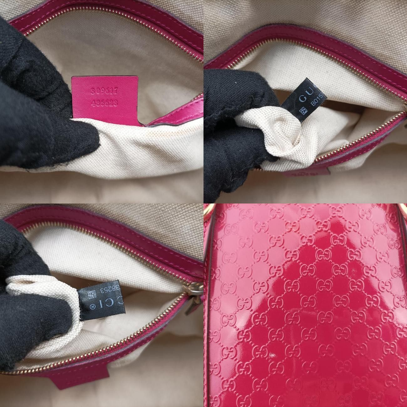 グッチGucciマイクログッチシマレッドパテント309617B015738253