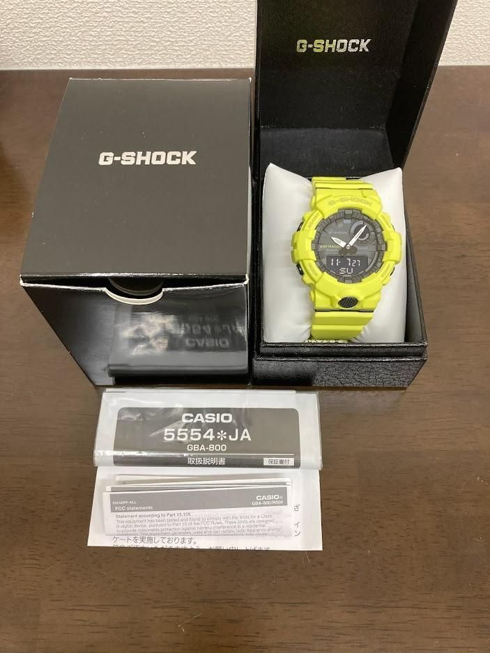 G-SHOCK GBA-800-9AJF スポーツライン イエロー | www.fleettracktz.com