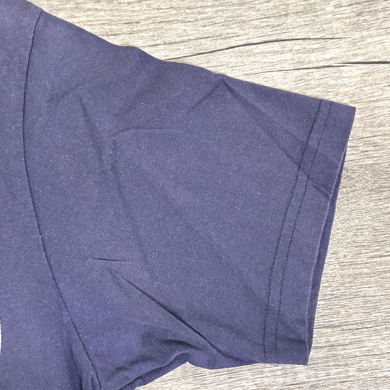 BLESS N°09 Stitched Starcut フェイス刺繍Tシャツ M ネイビー 