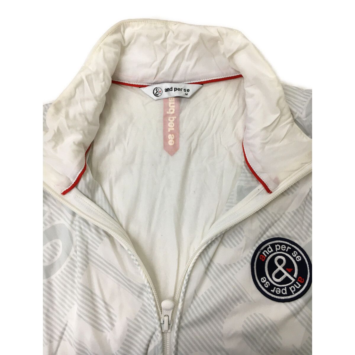中古 メンズ アンパスィ and per se フルジップアウター M 白系