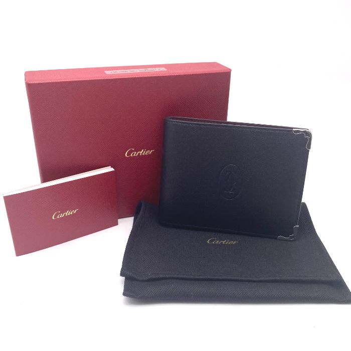 Cartier カルティエ マトト ドゥ レザー 二つ折り 財布 eH09113A