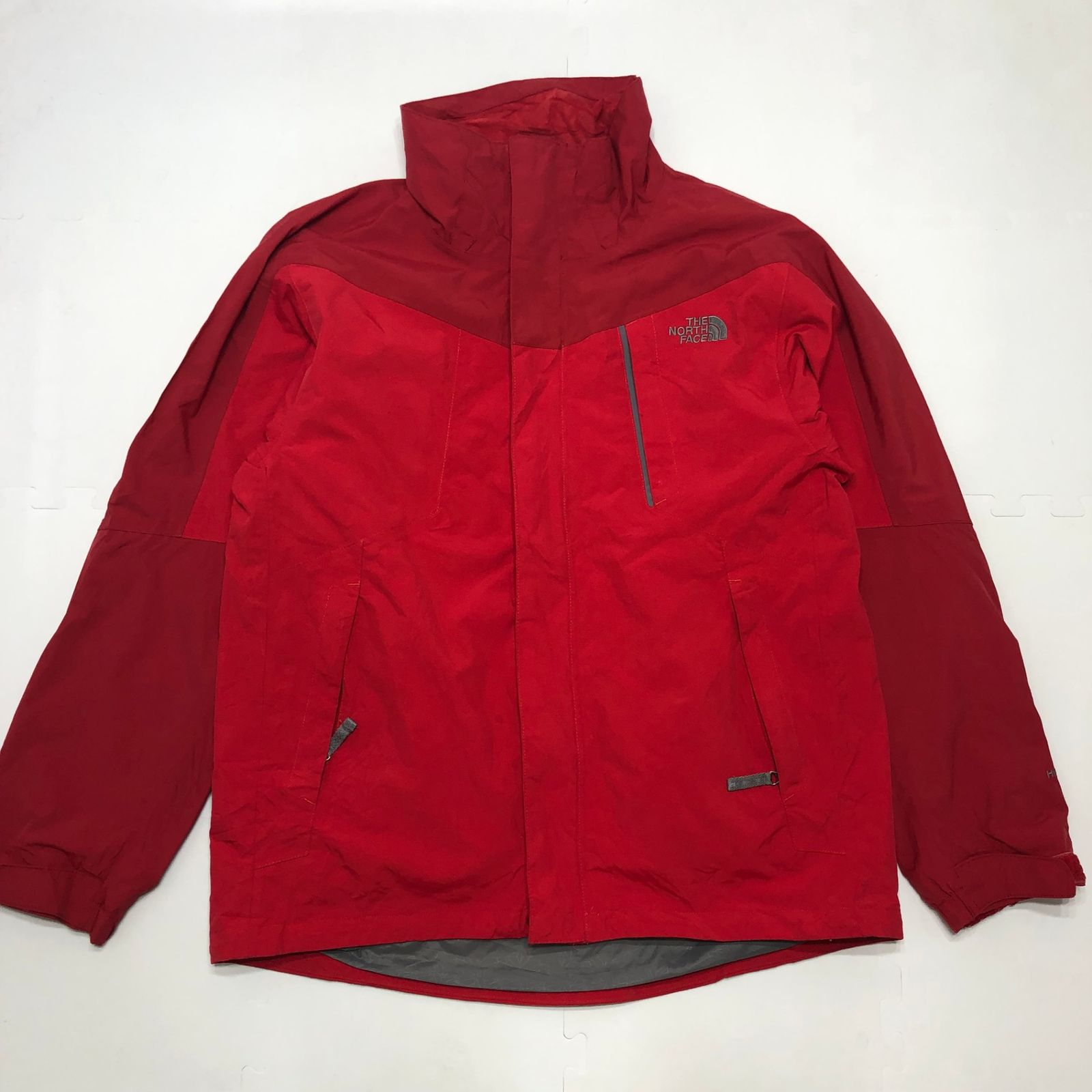 THE NORTH FACE ザ ノースフェイス HYVENT アウトドアジャケット マウンテンジャケット ナイロンジャケット  マウンテンパーカー  インドネシア製 メンズM レッド