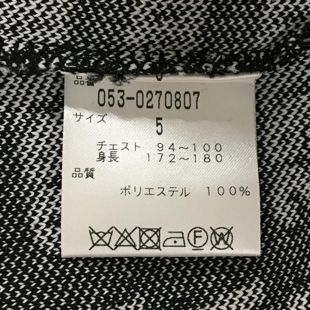 超美品】パーリーゲイツ セーター 黒×白 ロゴ総柄 ニット メンズ