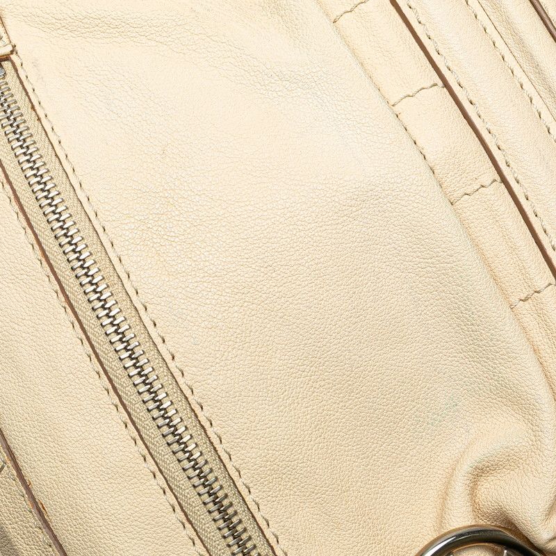 シャネル チョコバー ココマーク ベージュ レザー レディース CHANEL  