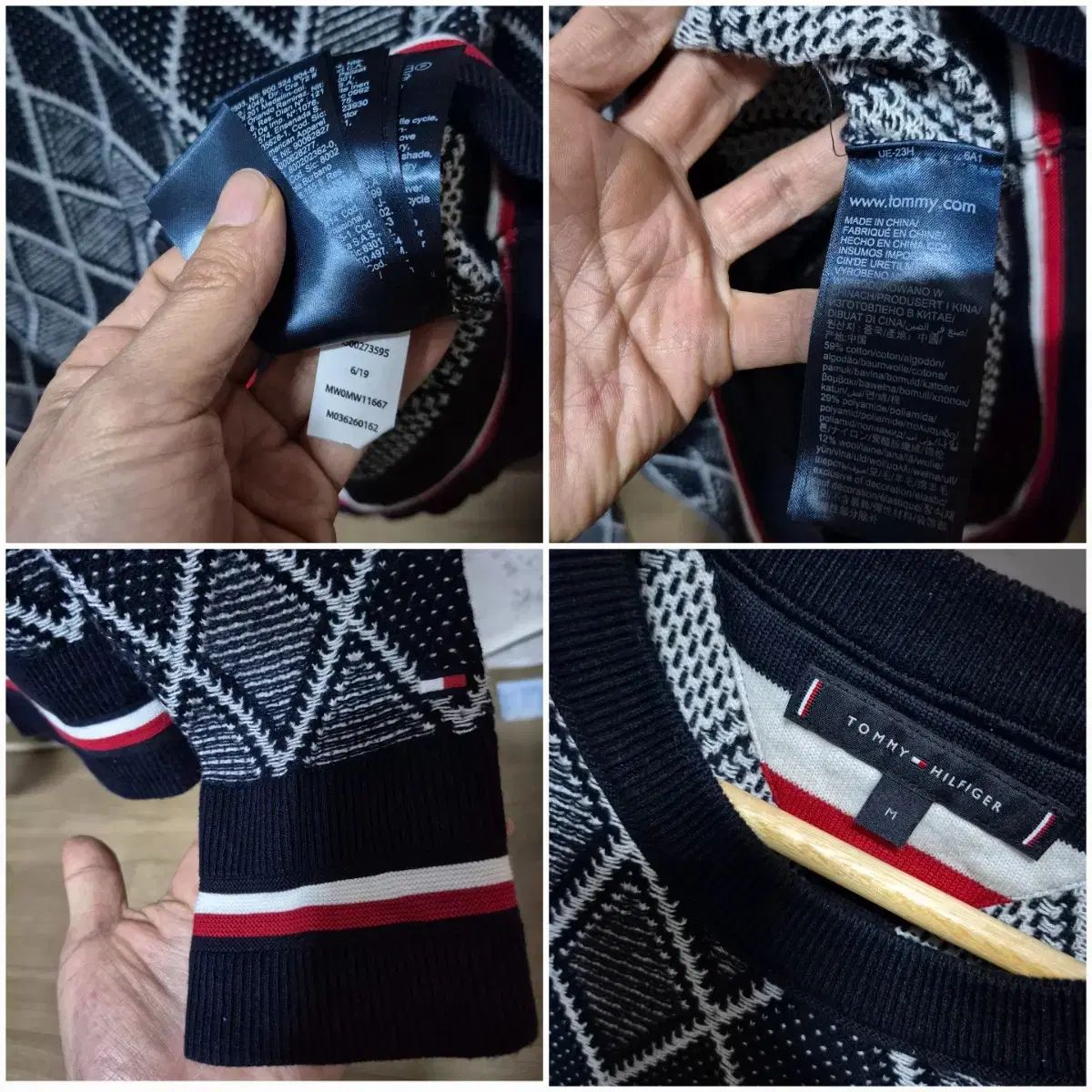 Tommy Hilfiger(トミーヒルフィガー) m レア ニットTシャツ パーカー 