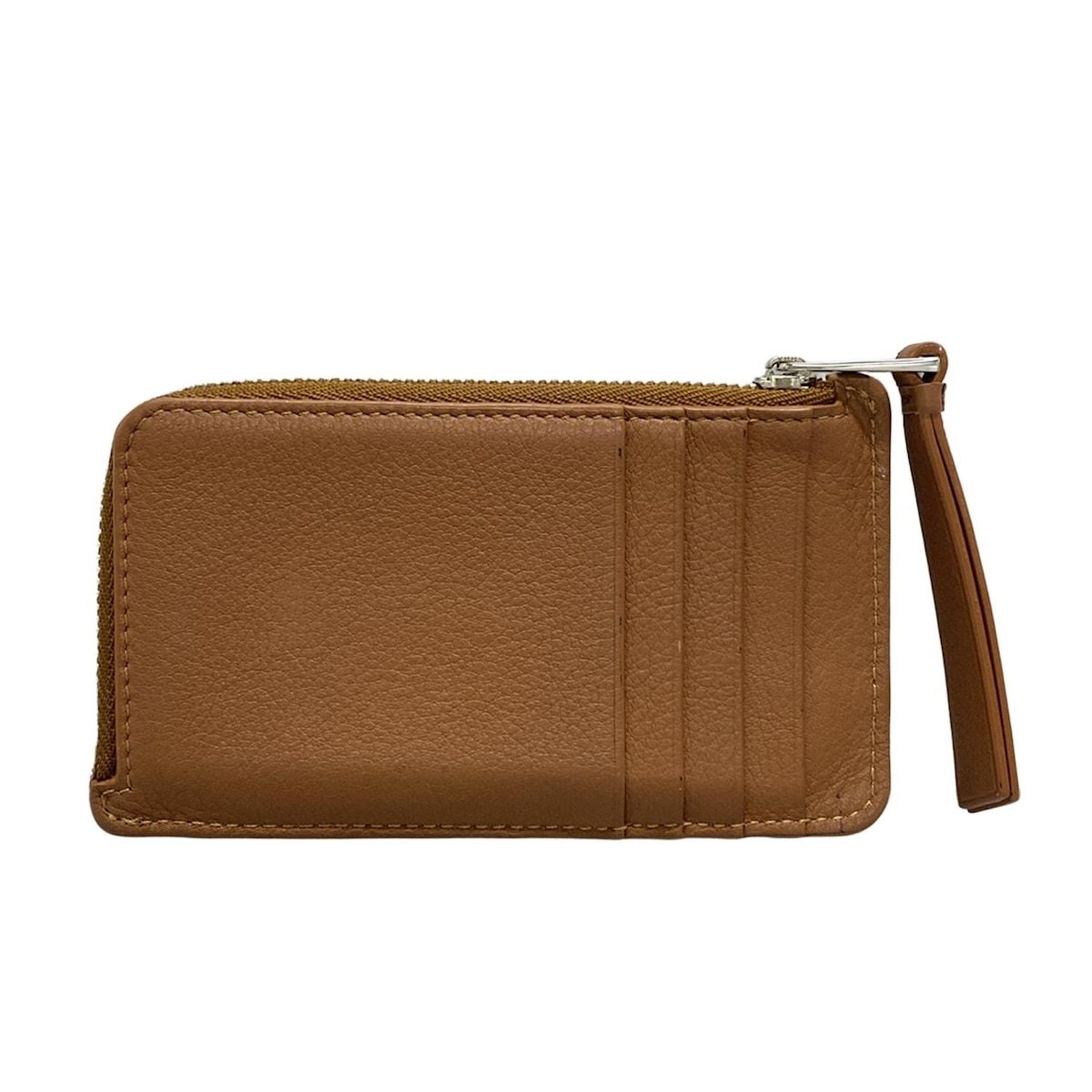 LOEWE ロエベ コインケース パズル C510Z40X11 ブラウン L字ファスナー カードケース付き レザー