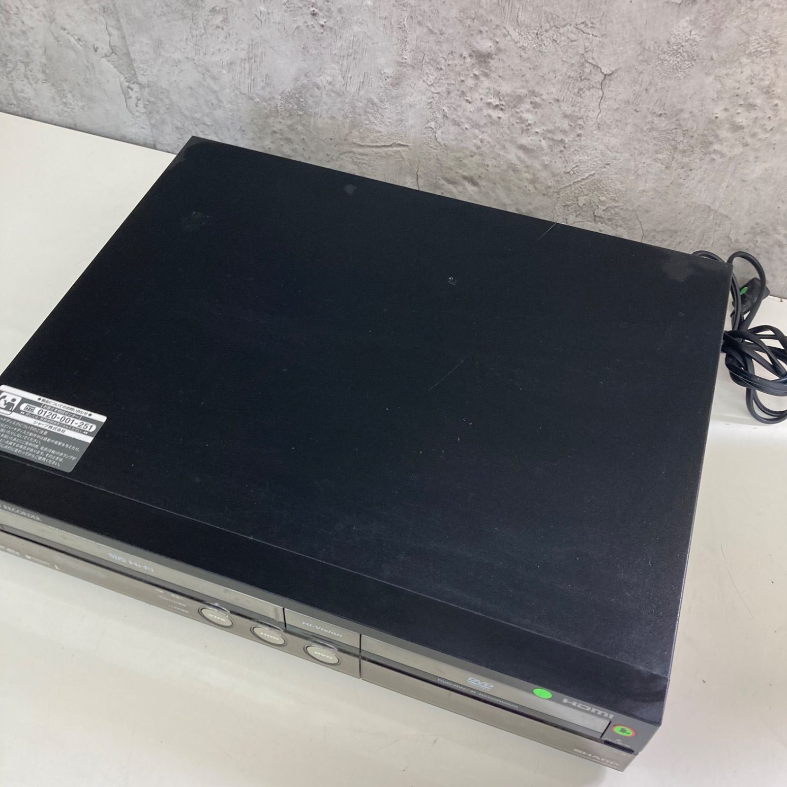 SHARP シャープ HDD.DVD.ビデオ一体型レコーダー DV-ACV52 2007年製 動作 済