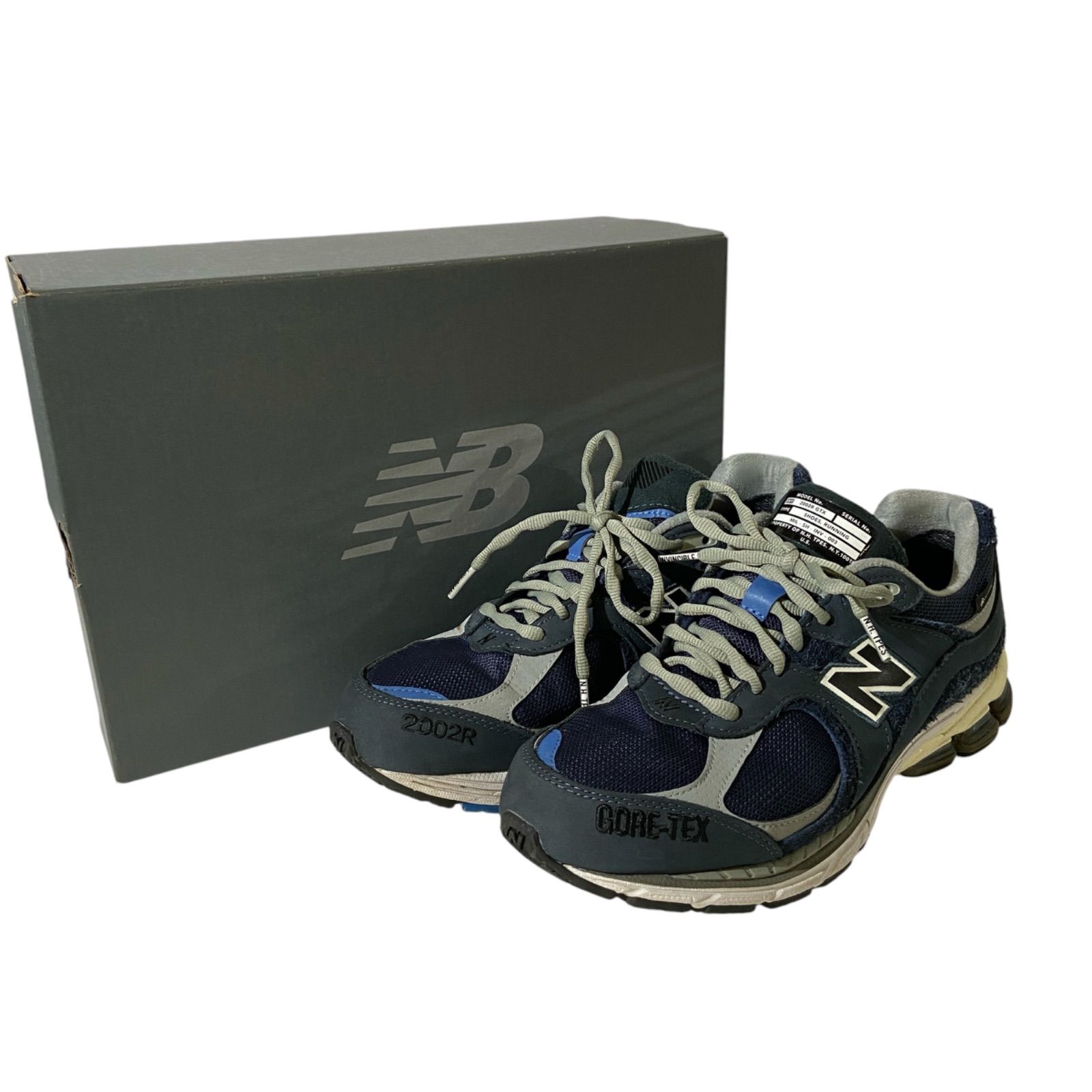 N.HOOLYWOOD×INVINCIBLE×new balance エヌハリウッド ニューバランス 国内正規 M2002RXH 2002R GORE-TEX ゴアテックス スニーカー NAVY ネイビー 紺 US9 27cm D【中古】