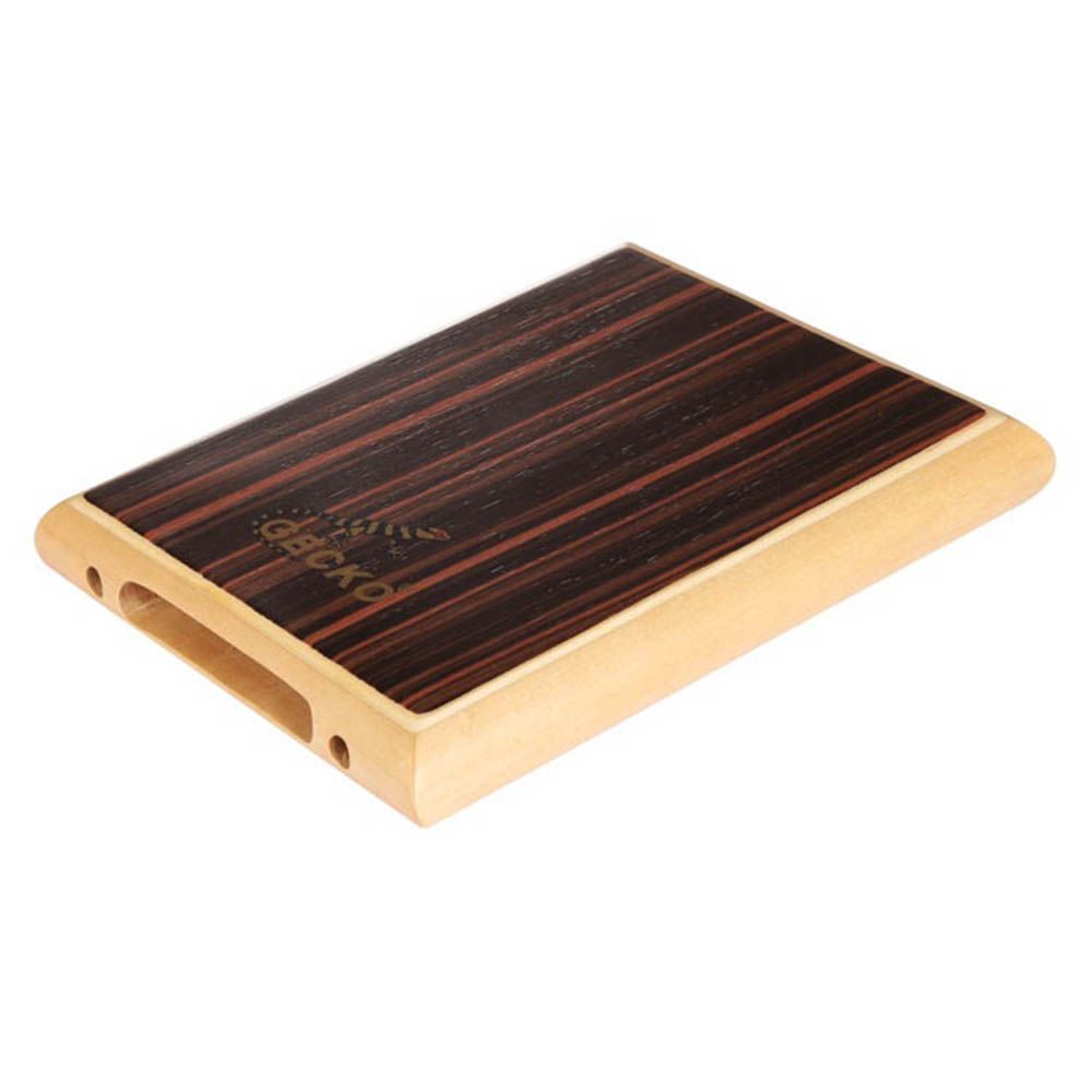 GECKO カホン Cajon トラベル カホン フラットパッド タイプ 打楽器 パーカション 木製 黒檀 バーチウッド ケース付き 4.5*23.5*29cm PAD-1
