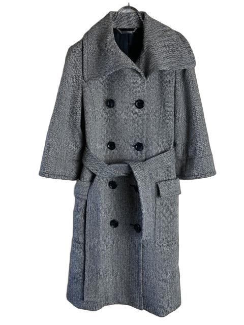ま*ー様 J&M DAVIDSON ブラック ウールロングコート 中古】MICHAEL KORS マイケルコース ロングコート 七分袖