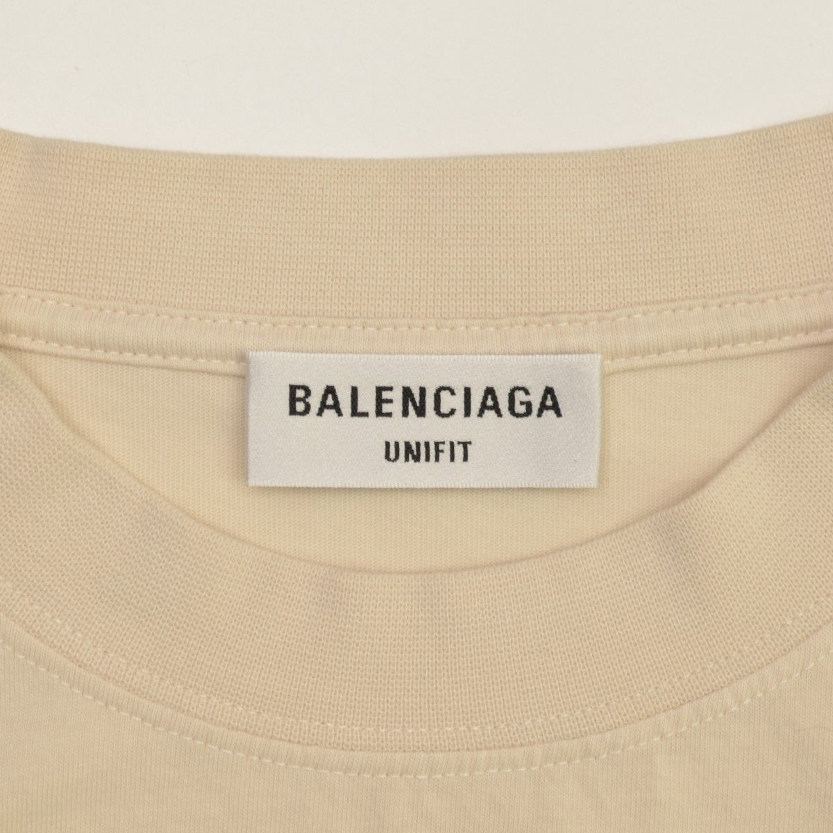 BALENCIAGA】ユニセックス 670943 TLVH9 バックロゴ刺繍半袖T