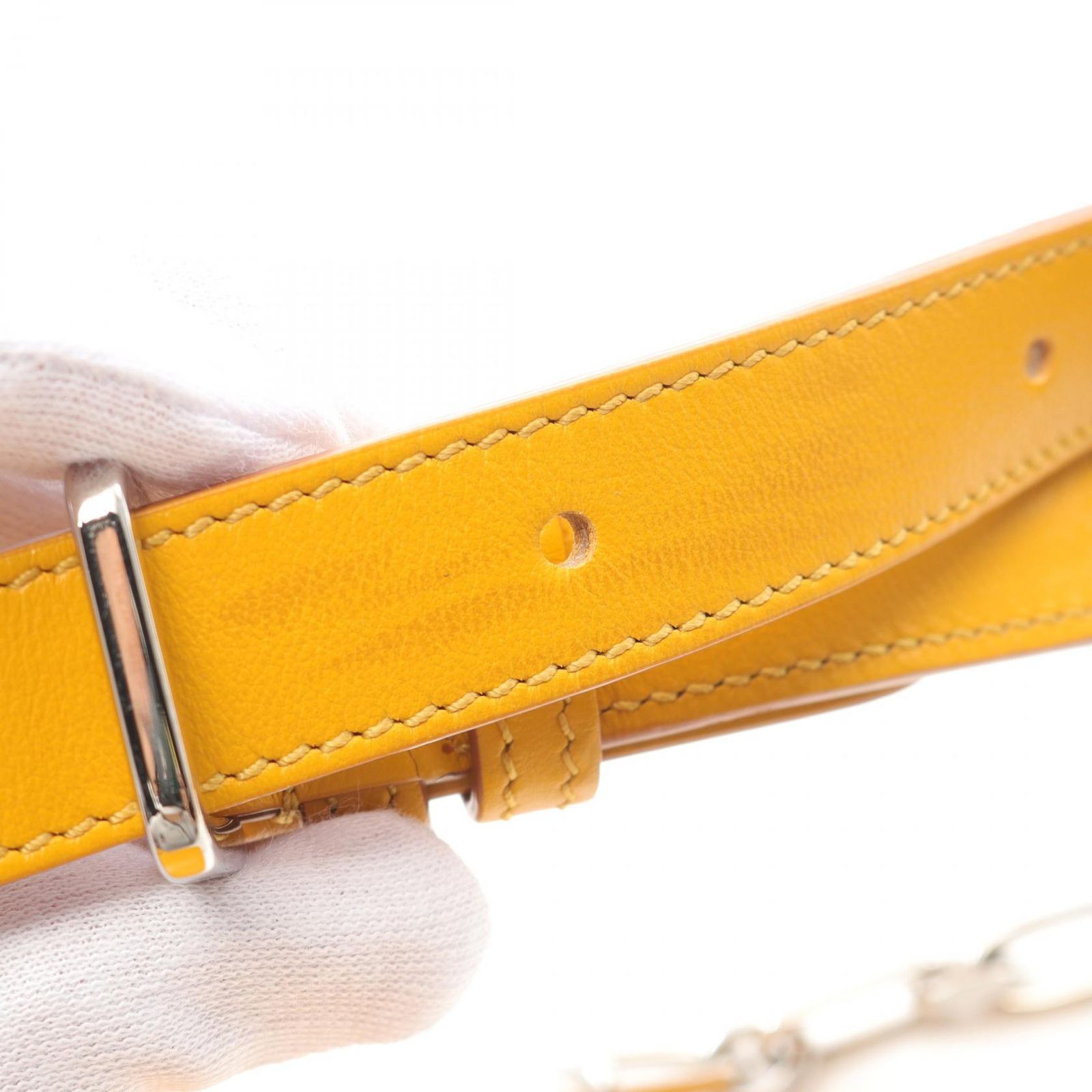 未使用品TOD‘S トッズ　ショルダー　ダブルTリング　チェーン　タッセル　黄色 トッズ TOD'S ショルダーバッグ ダブルTリング タッセル