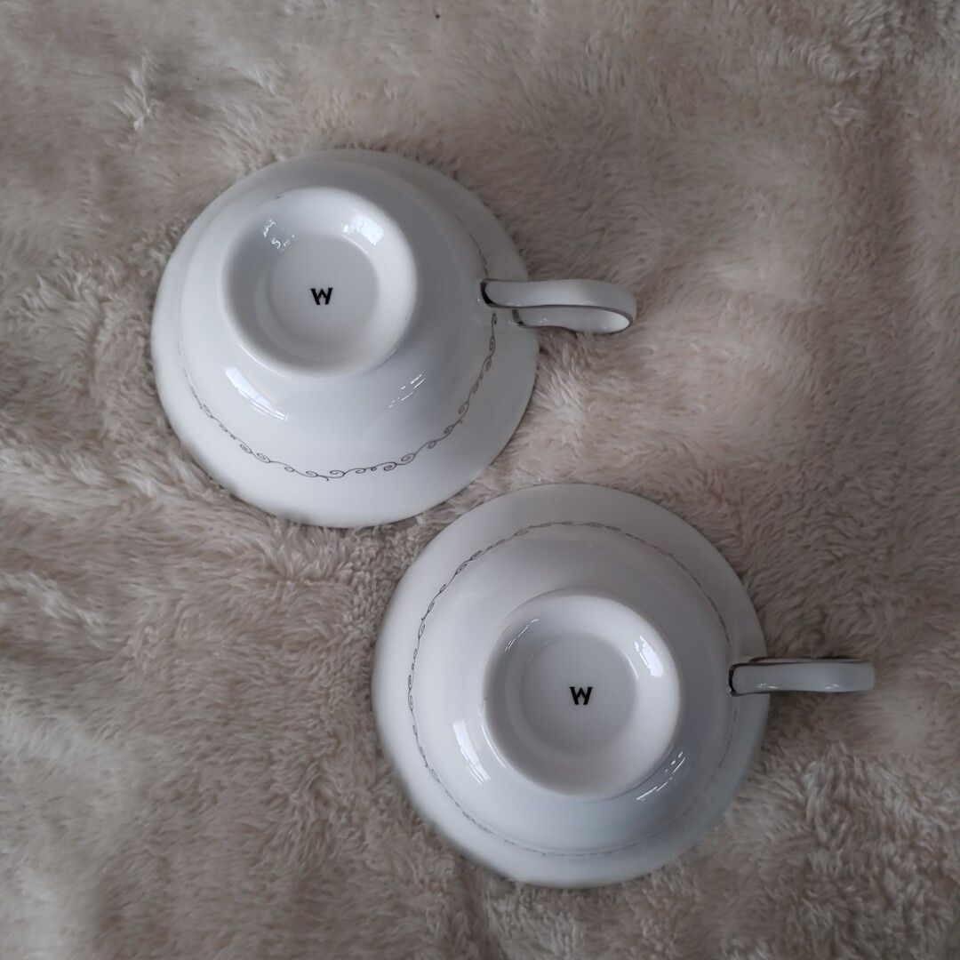 ウェッジウッド プシュケ カップ＆ソーサー 2客セット　　PSYCHE 2352 WEDGWOOD プシュケ カップ＆ソーサー 2客セット ペア ブルー