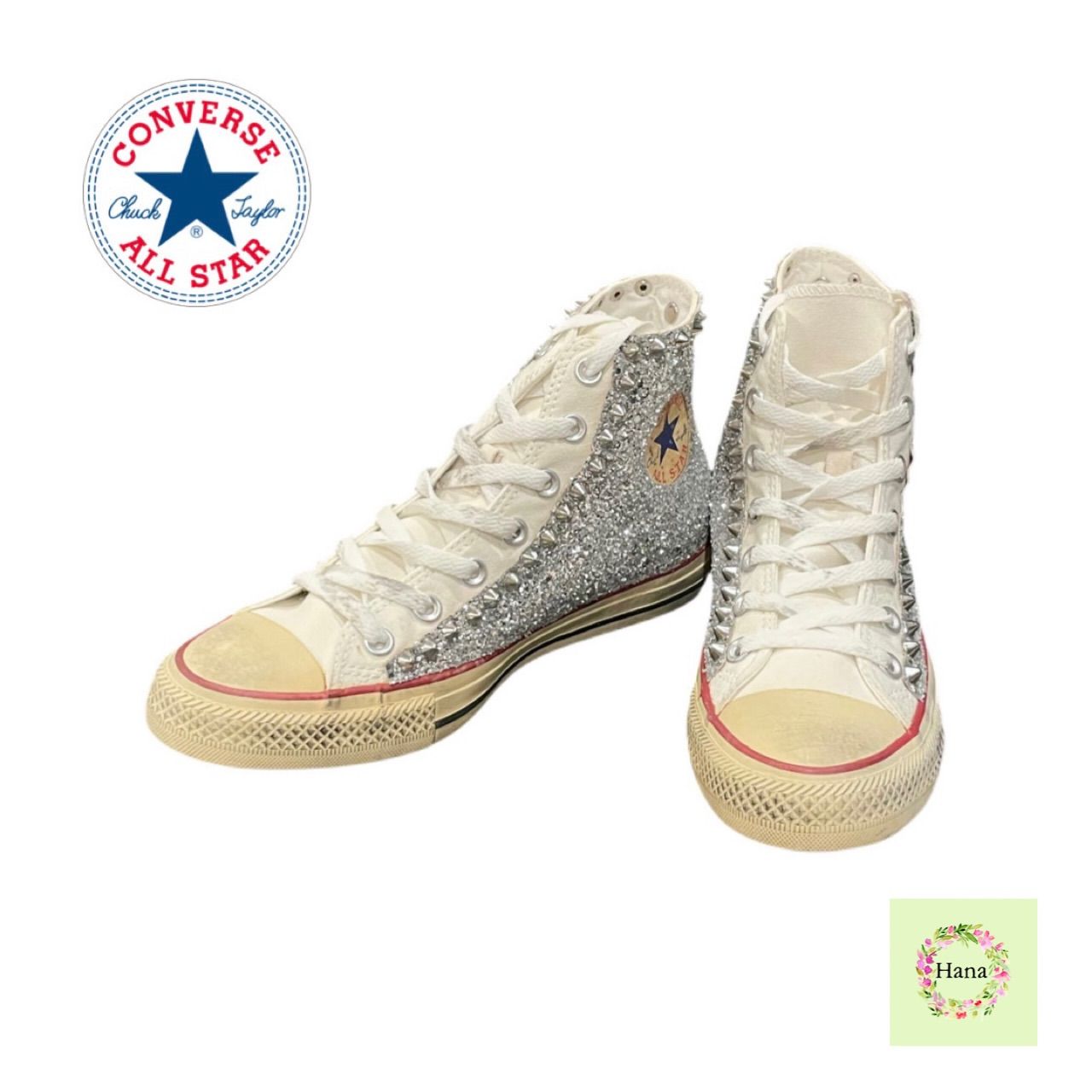 展示品】 CONVERSE コンバース ハイカットスニーカー スタッズ