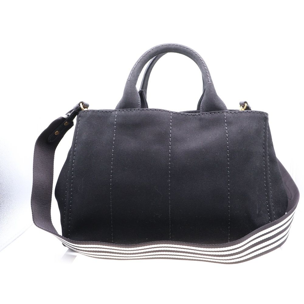 【GW前値下げ中】PRADA プラダ ハンドバッグ カナパキャンバスブラック PRADA カナパS （PRADA プラダ カナパ 2wayトートバッグ バケツ
