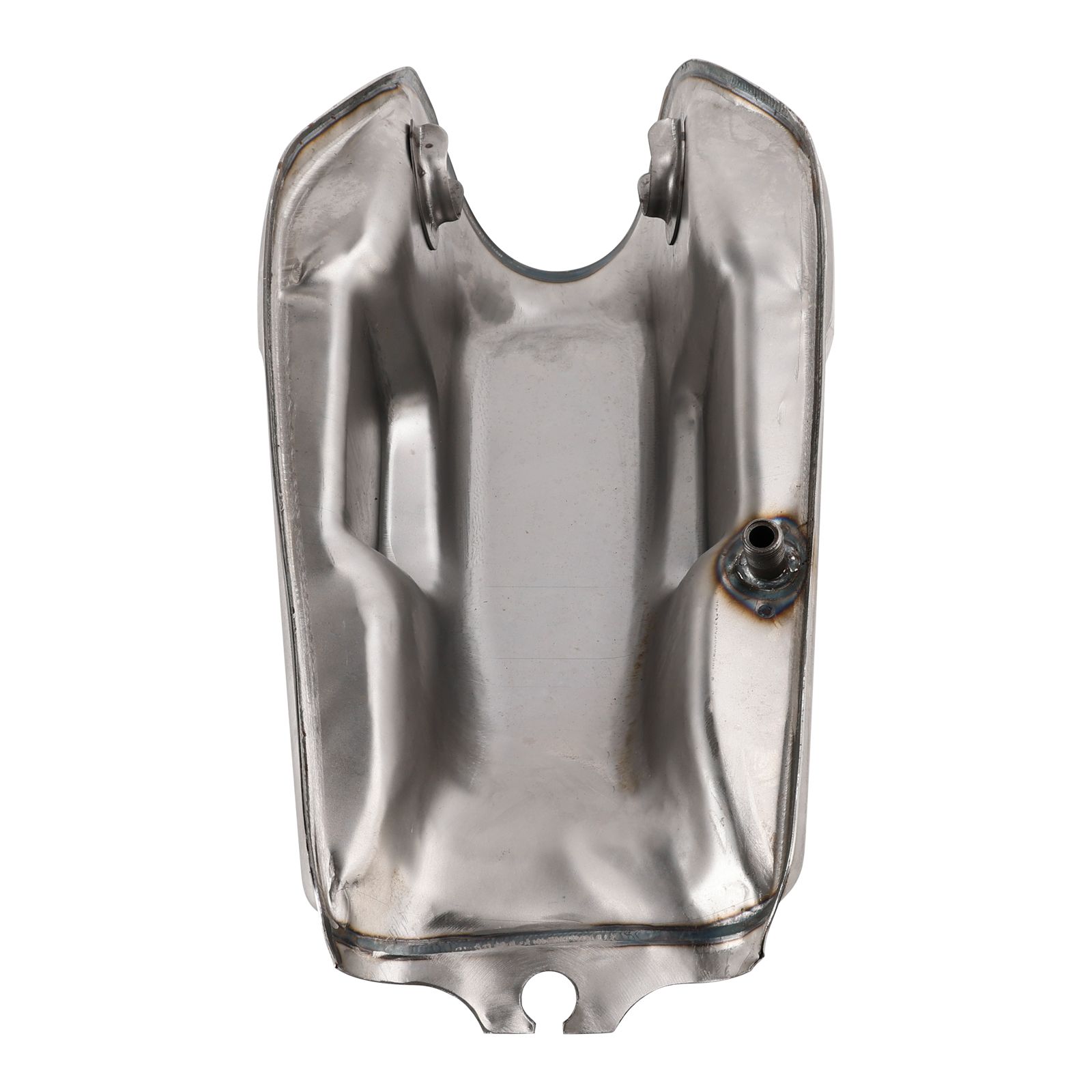 カフェレーサー ガソリンタンク 9L 2.4ガロン - 生アイアン 無塗装 スクラムBLER BRIGHTFACE_UK
