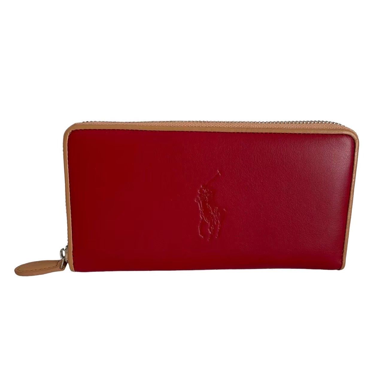 【新品未使用】POLO RALPH LAUREN 羊革 ラウンドファスナー長財布 ラルフローレン Ralph Lauren ポロラルフローレン Polo Ralph