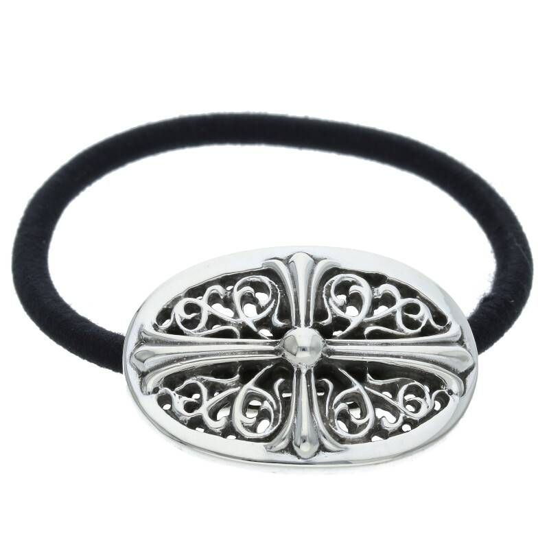 クロムハーツ HAIRBAND TNY OVL/クラシックオーバルヘアゴム シルバー  