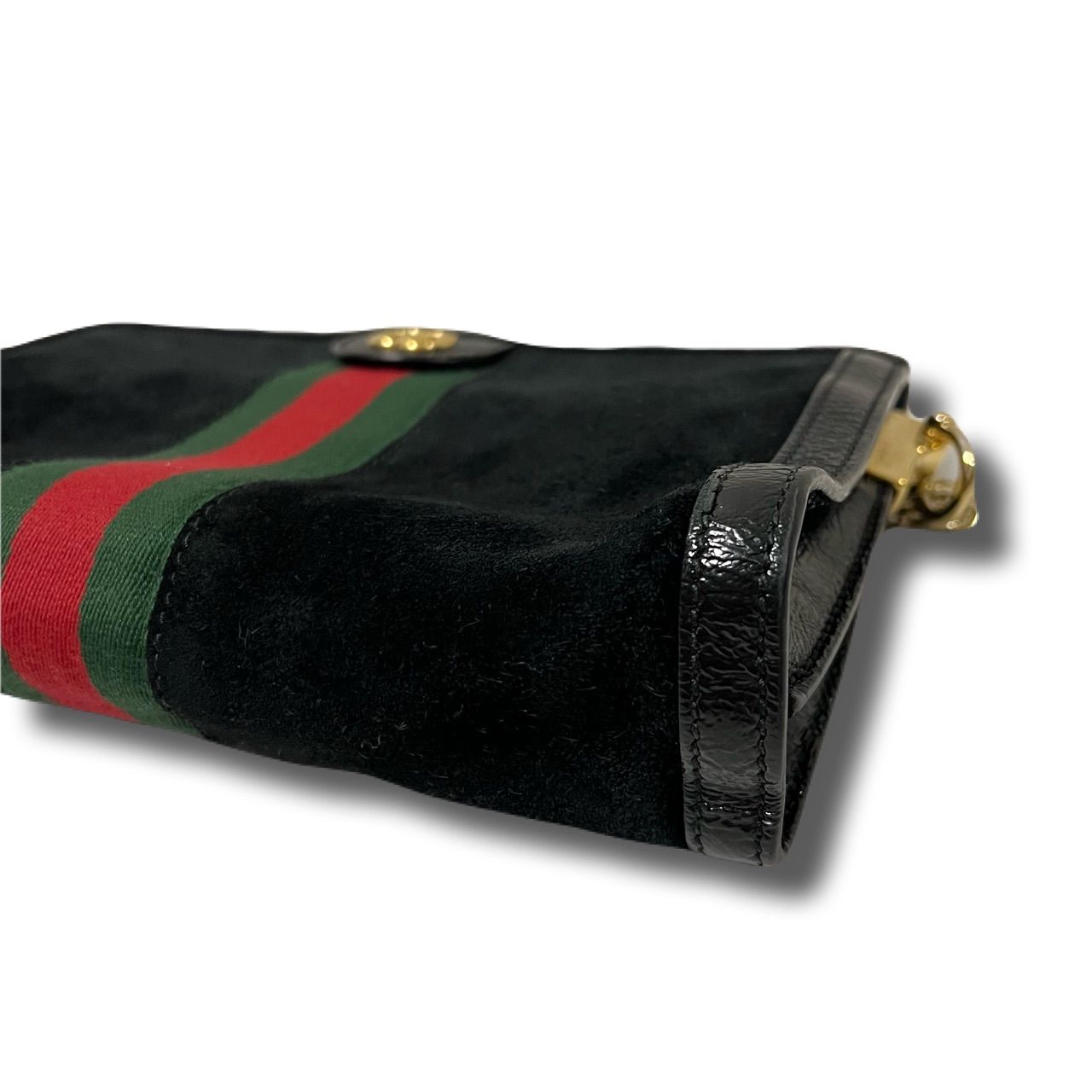 GUCCI グッチ ショルダーバッグ チェーン スエード オフィディア GG 