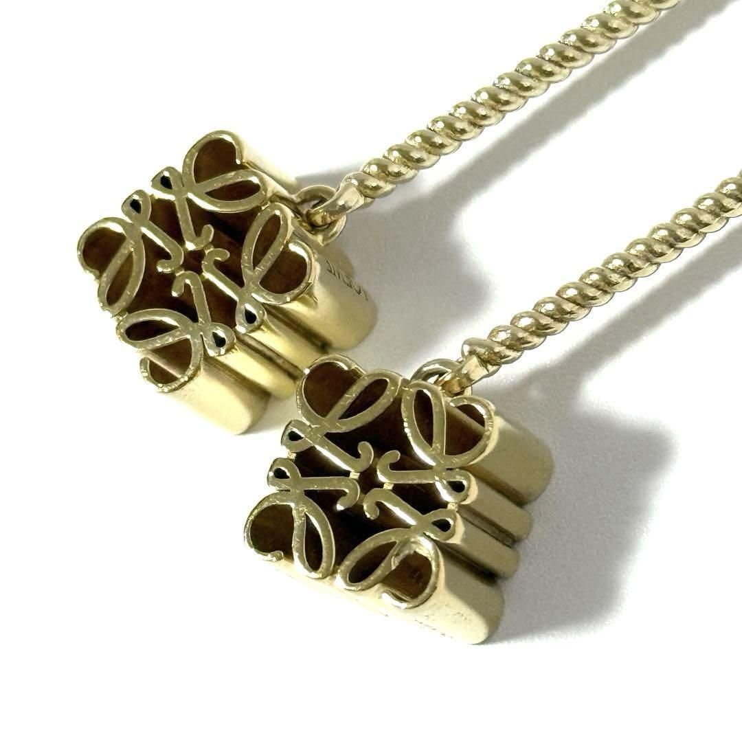 希少廃番】ロエベ レディース アナグラム ドロップ フック ピアス