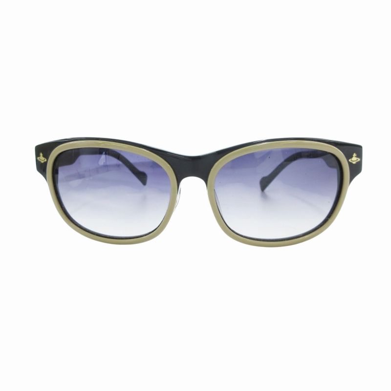 美品ヴィヴィアン　サングラス　レディース オーブ 美品 Vivienne Westwood オーブ 安全ピン ブラック サングラス