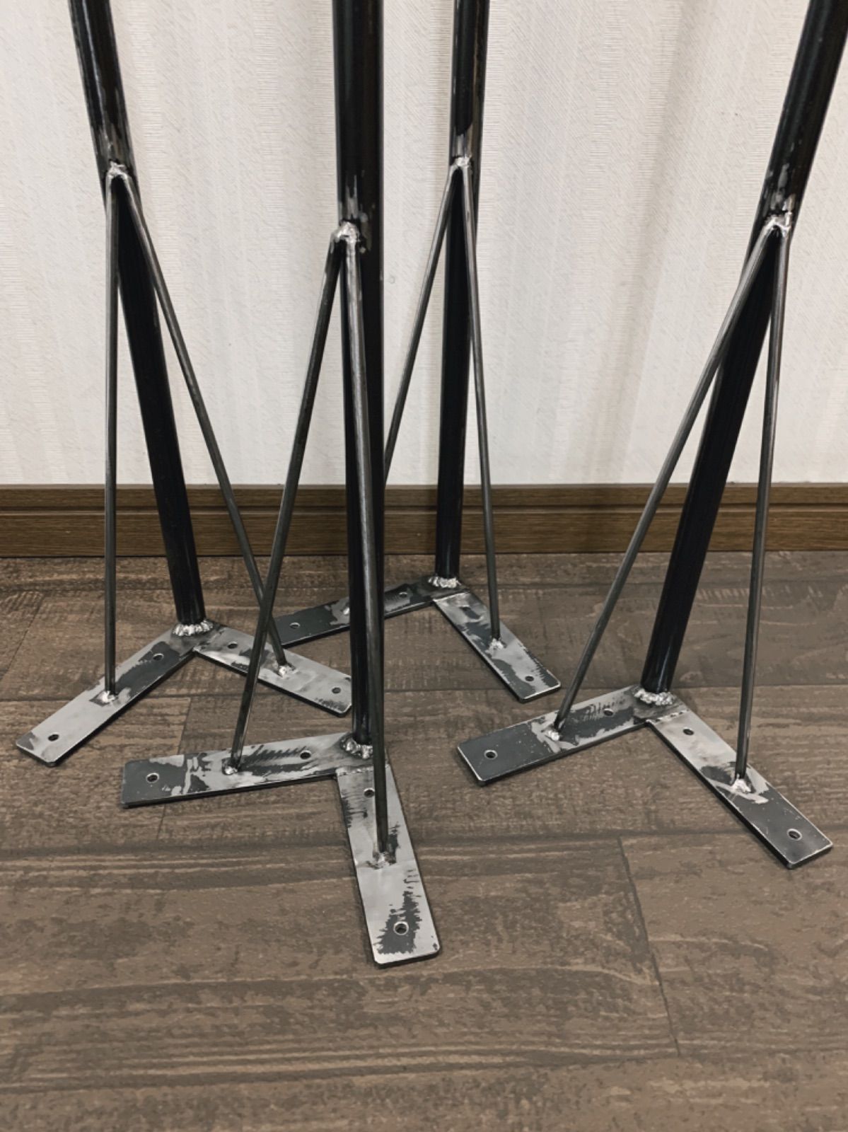 ☆送料込み☆アイアンレッグ4本　即購入OK テーブル　ベンチ　DIY　ベンチ 楽天市場】ベンチ脚 イス脚 diy 椅子 テーブル脚 ローテーブル