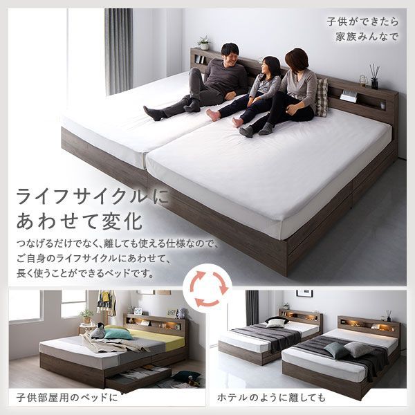 D 3ゾーンポケットコイルマットレス付