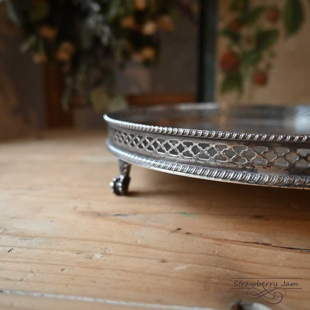 L3710-215 英国アンティーク シルバープレート キッチントレイ トレイ