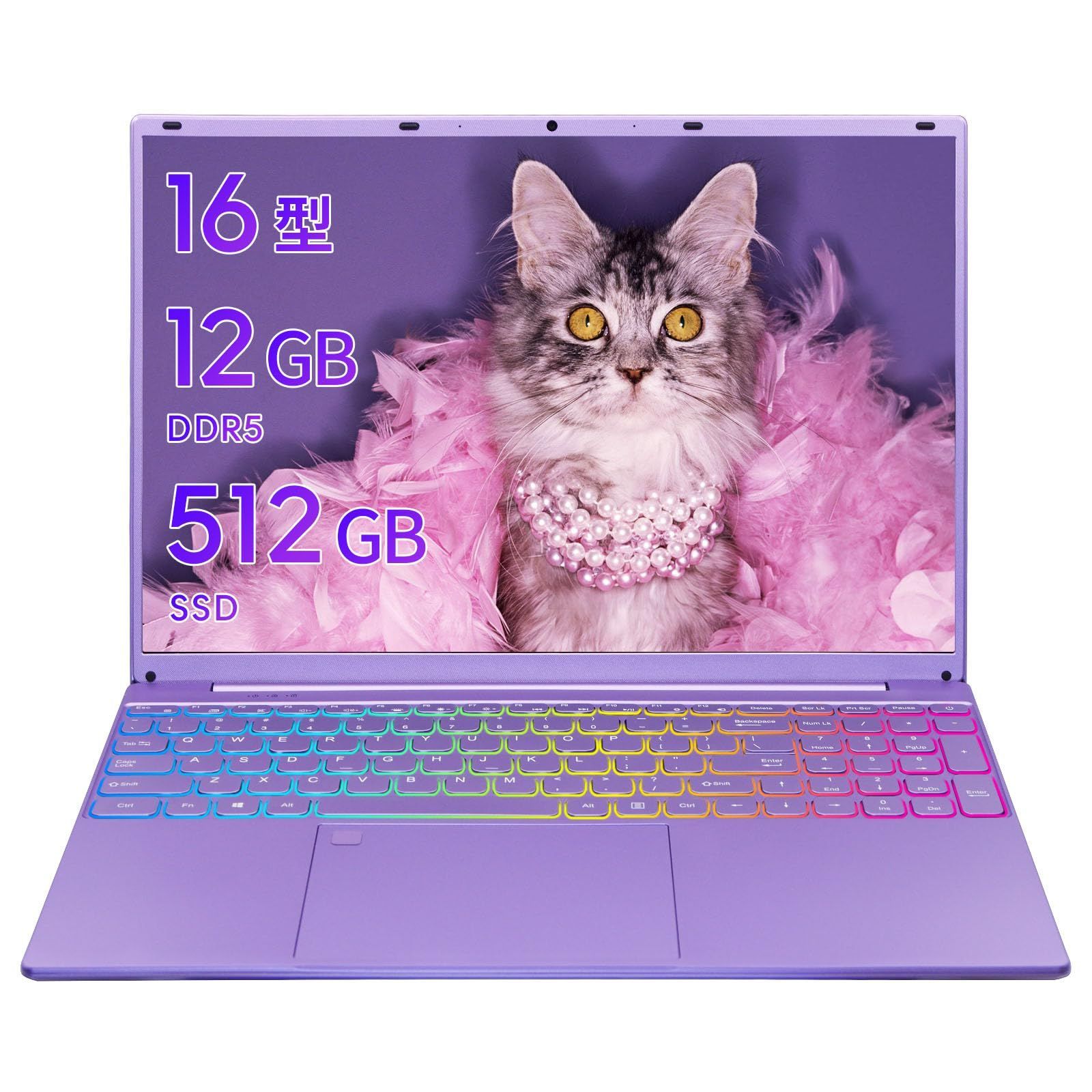 【特価商品】SERYUB 16型 大画面 ノートパソコン/1920*1200 IPS液晶/インテル最先端高速CPU Alder Lake-N ...