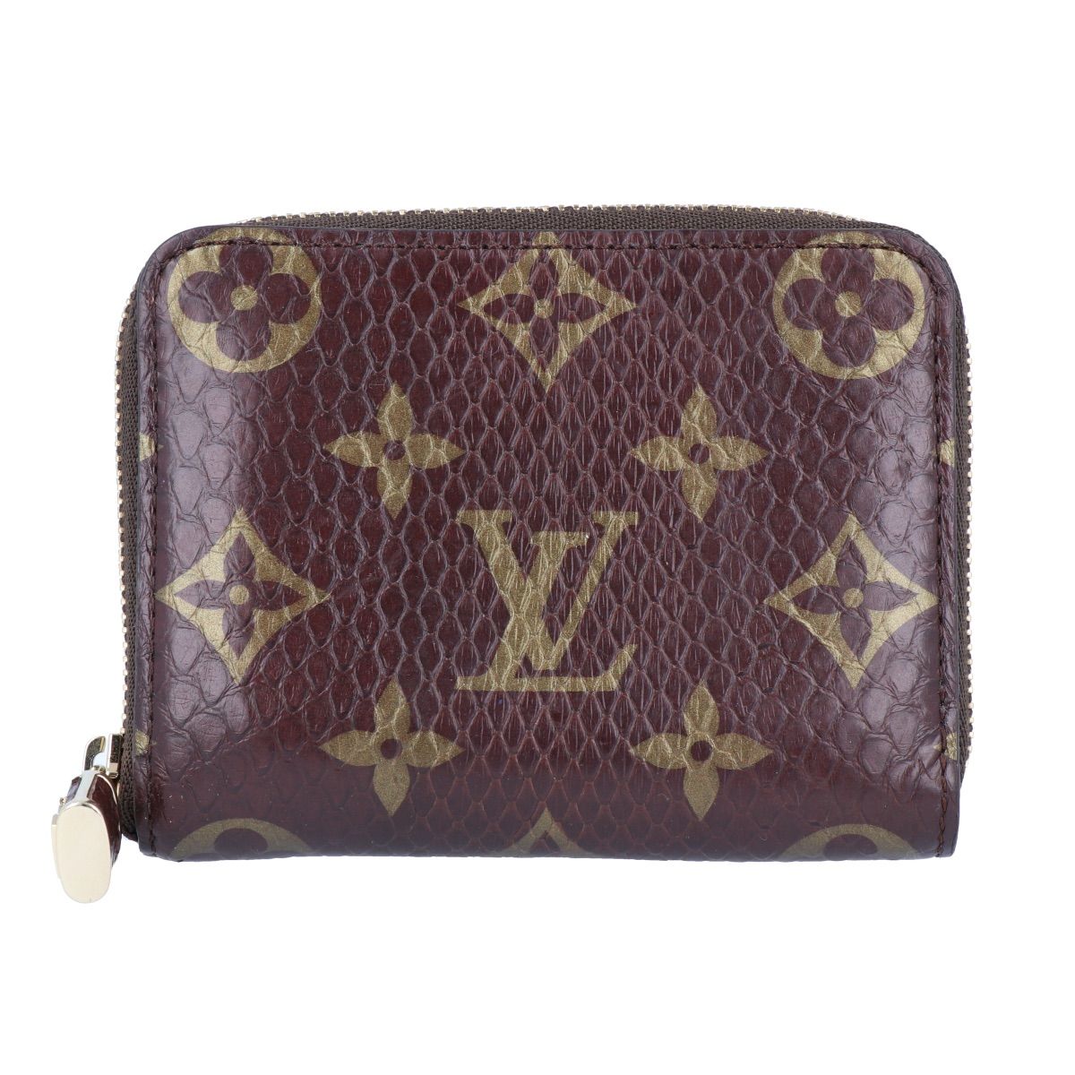 ルイヴィトン　エキゾチック　パイソン　ジッピーコインパース　ミニ財布　RFID Louis Vuitton】ルイ・ヴィトン エキゾチック レザー ジッピー